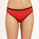 Women's Pack Of 3 Cotton Bikini Panty (Red)