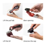Generic Wine Beer Soda 5 In 1 Jar Cans Bottles Opener (Assorted)