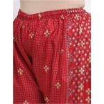 Women's Plus Size Relaxed Fit Viscose Rayon Palazzo Trousers (Maroon)