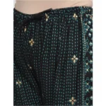 Women's Plus Size Relaxed Fit Viscose Rayon Palazzo Trousers (Black)