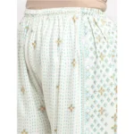 Women's Plus Size Relaxed Fit Viscose Rayon Palazzo Trousers (Cream)