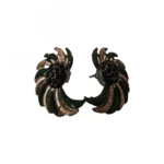 Women's Alloy Gold Plated Stud (Green)