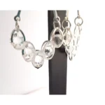 Women's Alloy Silver Plated Silver Plated Drop Earrings (White)