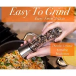 Generic Salt Pepper Stainless Steel Shaker Mill with Adjustable Coarseness Grinder Mill Shaker (Assorted)