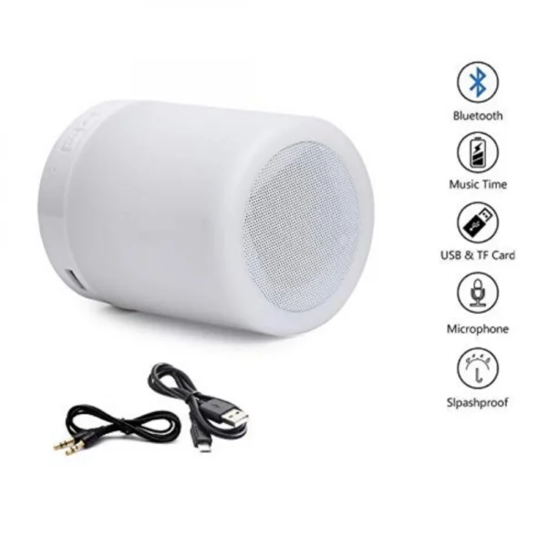 Generic Rechargeable Touch Lamp Portable Bluetooth Speaker with Smart Colour Changing (Assorted)