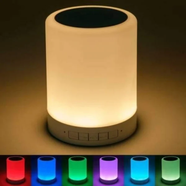 Generic Rechargeable Touch Lamp Portable Bluetooth Speaker with Smart Colour Changing (Assorted)