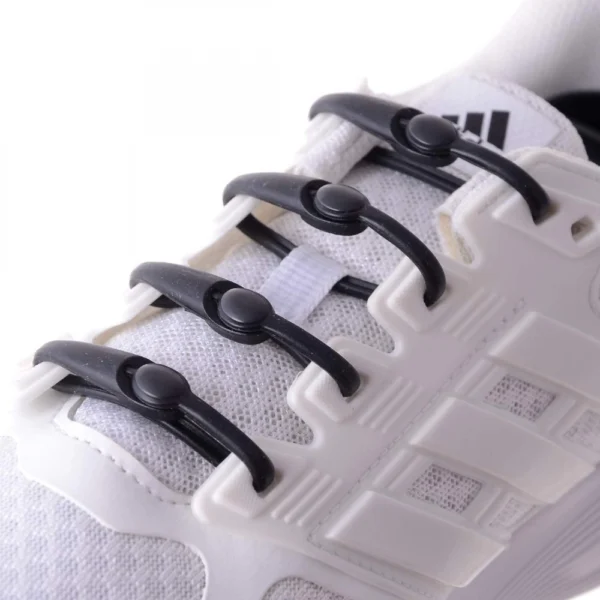 Generic 12_Set Pack Of_2 Elastic Shoelaces Stretchy Silicone Elastic Special No Tie Shoe Laces for Children and Adults Lazy Tieless Suitable for All Shoes (Assorted)