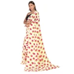 Women's Georgette Saree With Out Blouse (Pink, 5-6 Mtrs)