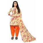 Women's Crepe Unstitched Salwar-Suit Material With Dupatta (Multi Color, 2-2.5Mtrs)