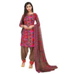 Women's Crepe Unstitched Salwar-Suit Material With Dupatta (Multi Color, 2-2.5Mtrs)