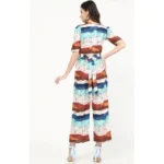 Women's Poly Rayon Printed Jumpsuit (Multi Color)