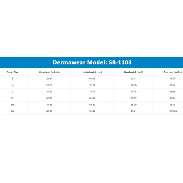 Dermawear Women's Sports Brassiere (Model: SB-1103, Color:Dark Grey, Material: 4D Stretch)