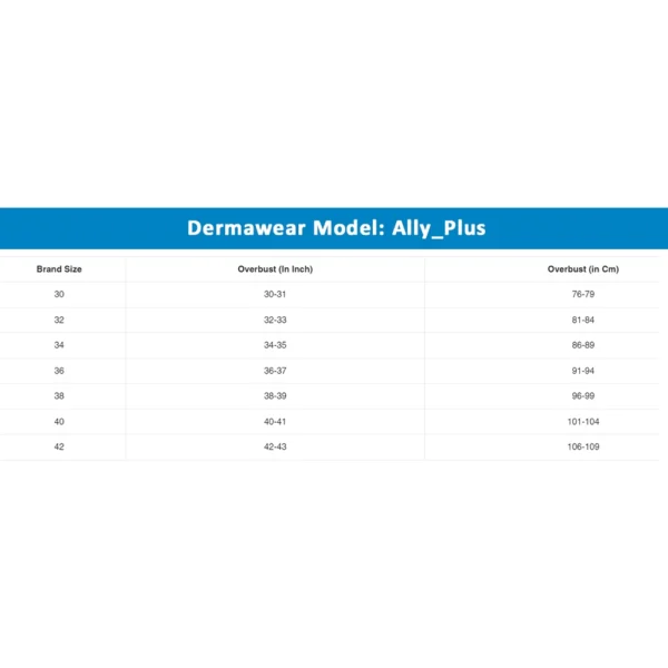 Dermawear Women's Ally Bust Shaper Brassiere (Model: Ally, Color:Skin, Material: 4D Stretch)