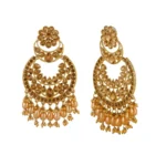 Women's Rose Gold Plated Alloy Earrings (Gold)
