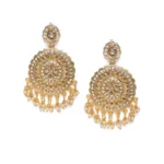 Women's Rose Gold Plated Alloy Earrings (White)
