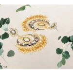 Women's Rose Gold Plated Alloy Earrings (White)
