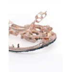 Women's Rose Gold Plated Alloy Hair Pin Set (Green)