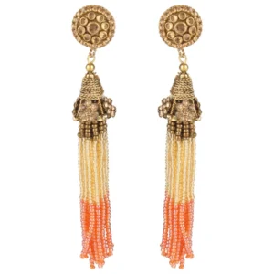 Women's Rose Gold Plated Alloy Earrings (Multicolor)