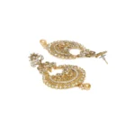 Women's Rose Gold Plated Alloy Earrings (White)