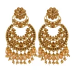 Women's Rose Gold Plated Alloy Earrings (Gold)