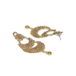 Women's Rose Gold Plated Alloy Earrings (Gold)