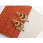Women's Rose Gold Plated Alloy Earrings (Gold)