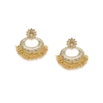 Women's Rose Gold Plated Alloy Earrings (Gold)