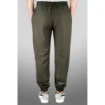 Men's Polyster Solid Track Pant-Lower (Dark Green)