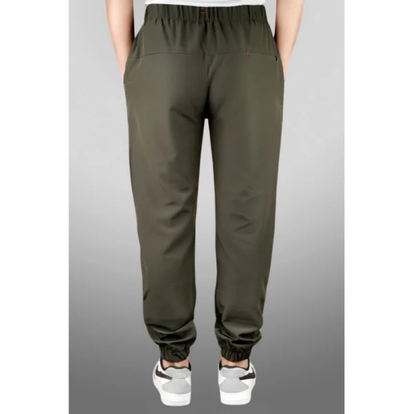 Men's Polyster Solid Track Pant-Lower (Dark Green)