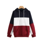 Men's Casual Solid Fleece Hooded Neck T-shirt (Multicolor)