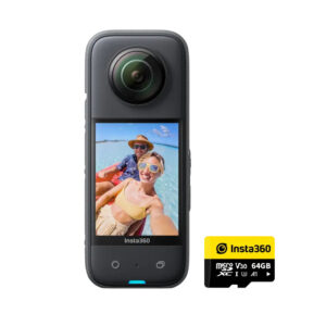 Insta360 One X3 – Waterproof 360 Action Camera + Extra battery and Lens Cover