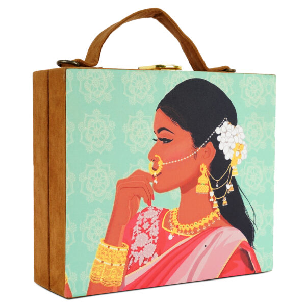 Vistu Woman Indian Bride Clutch