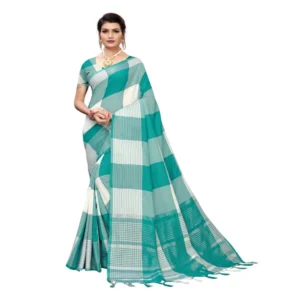 Women's Cotton Saree (Multi, 5-6 Mtrs)