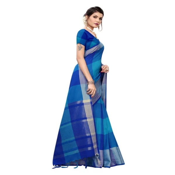 Women's Cotton Saree (Multi, 5-6 Mtrs)