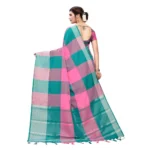 Women's Cotton Saree (Multi, 5-6 Mtrs)