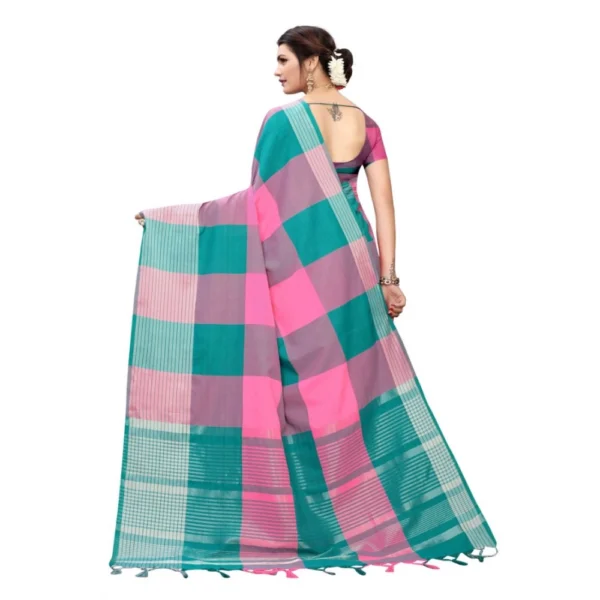 Women's Cotton Saree (Multi, 5-6 Mtrs)