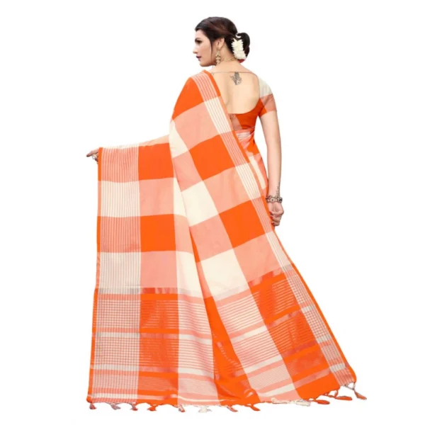 Women's Cotton Saree (Multi, 5-6 Mtrs)