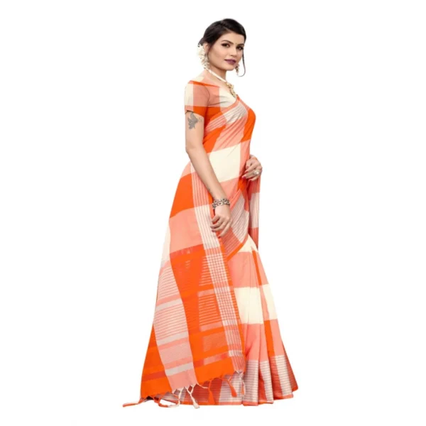 Women's Cotton Saree (Multi, 5-6 Mtrs)