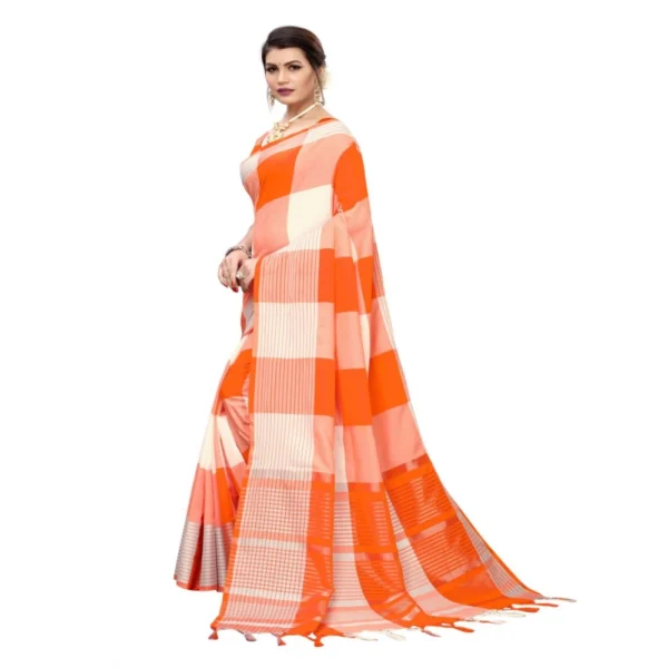 Women's Cotton Saree (Multi, 5-6 Mtrs)