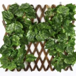 Pack Of 5 Silk Polyester Artificial Grape Leaf Vine Hanging Garland Foliage Flowers Leaf Plants For Wall Decoration (Color: Green,Length: 15 Feet)