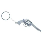 Generic Gun Black Metal Key Chain (Color: Assorted)