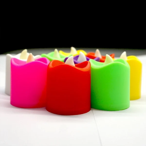 _12 Pieces Festival Decorative LED Tealight Candles (Color: Assorted)