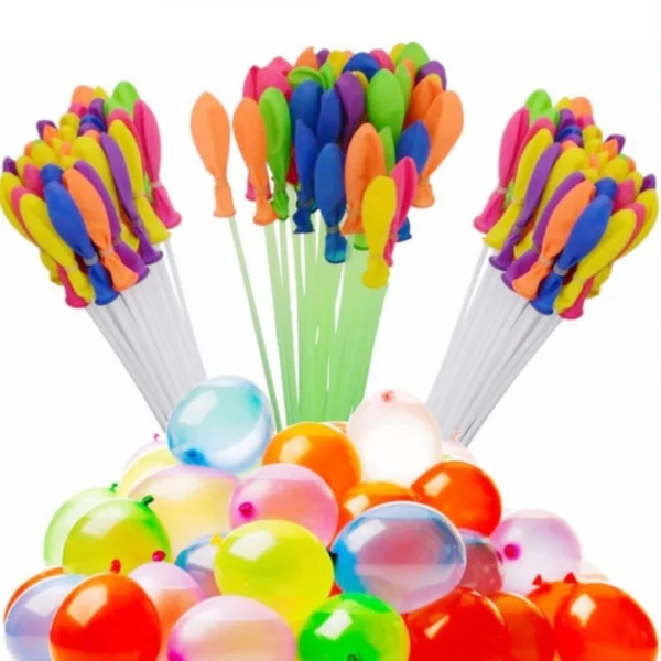 Pack Of 2_111 Pieces Set Holi Magic Water Balloons for Kids (Color: Assorted)