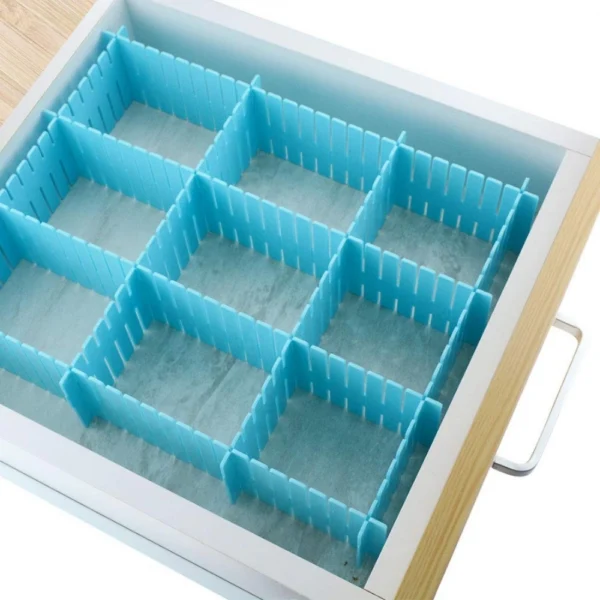 Pack Of 2_Adjustable Drawer Organizer and Kitchen Board Divider (Color: Assorted)
