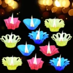 Pack Of 3_(12 Pieces Set)_Multi Shape Plastic Candle Cup (Color: Assorted)