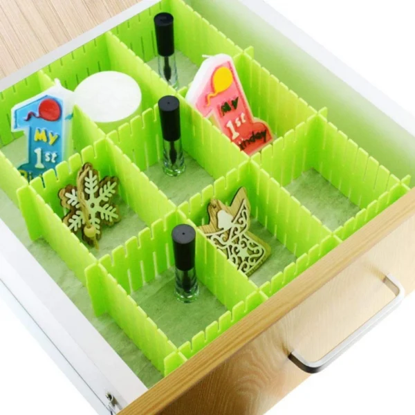 Pack Of 2_Adjustable Drawer Organizer and Kitchen Board Divider (Color: Assorted)