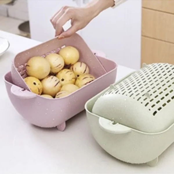 Generic The Preferred Basket Size Needed To Handle Most Straining, Seiving, Washing, Cleaning, Holding Foods Or Fruits Tasks. (Color:Assorted)
