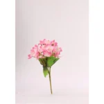 Artificial Flowers Bunch Bouquet Of Pink Blossoms For Home Decoration (Color: Pink, Material: Silk Polyester)