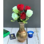 Artificial Rose Flowers Bunch Bouquet Of 7 Roses For Home Decoration (Color: Multi, Material: Silk Polyester)
