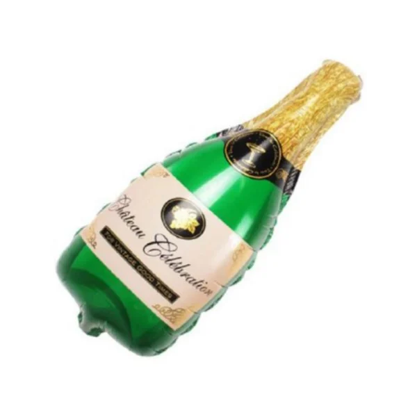 Happy Anniversary Alphabet Foil Balloon Combo With Bottle And Cheersglass Balloons (Multicolor)
